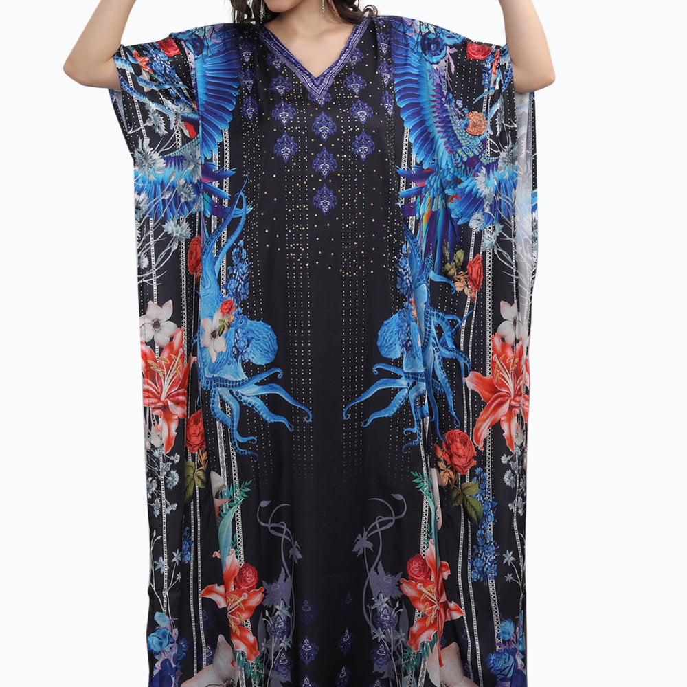 
                  
                    Digital Print Jalabiya Long Maxi Gown - Maxim Creation
                  
                