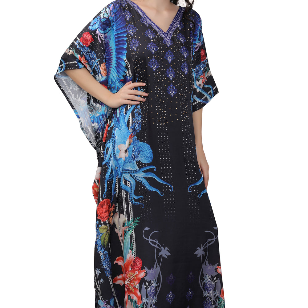 
                  
                    Digital Print Jalabiya Long Maxi Gown - Maxim Creation
                  
                
