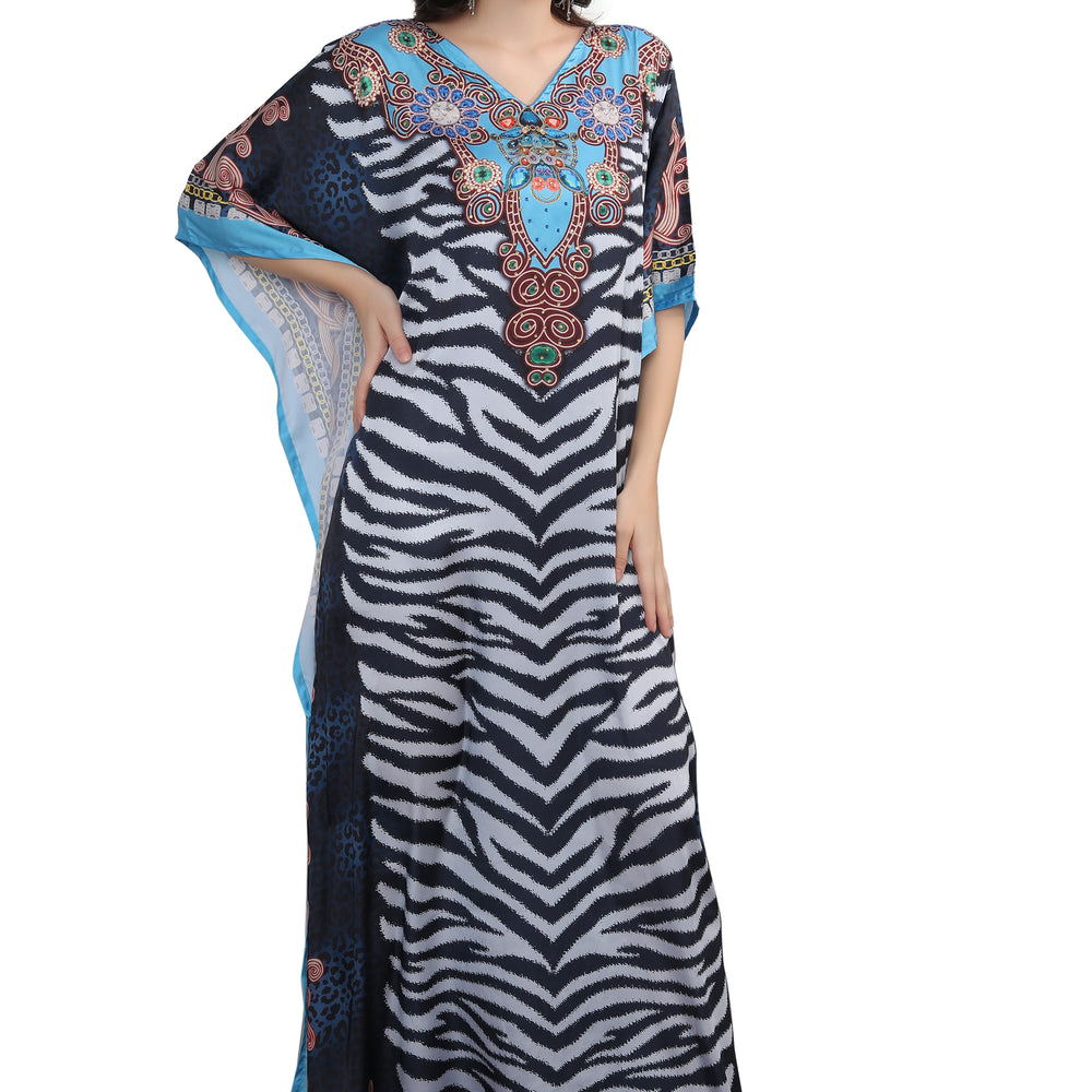 
                  
                    Dubai Kaftan Digital Printed Long Maxi Dress - Maxim Creation
                  
                