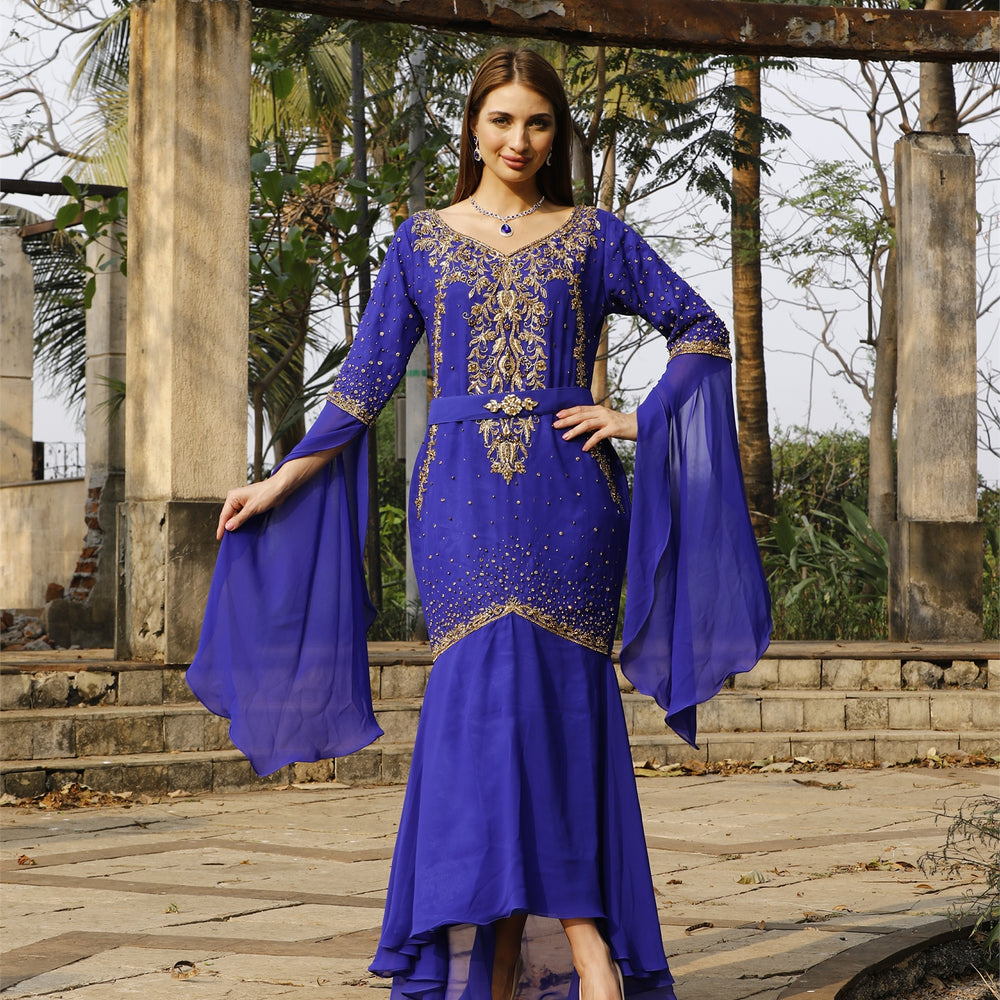 
                  
                    Designer Algerian Caftan Mermaid Wedding Gown
                  
                