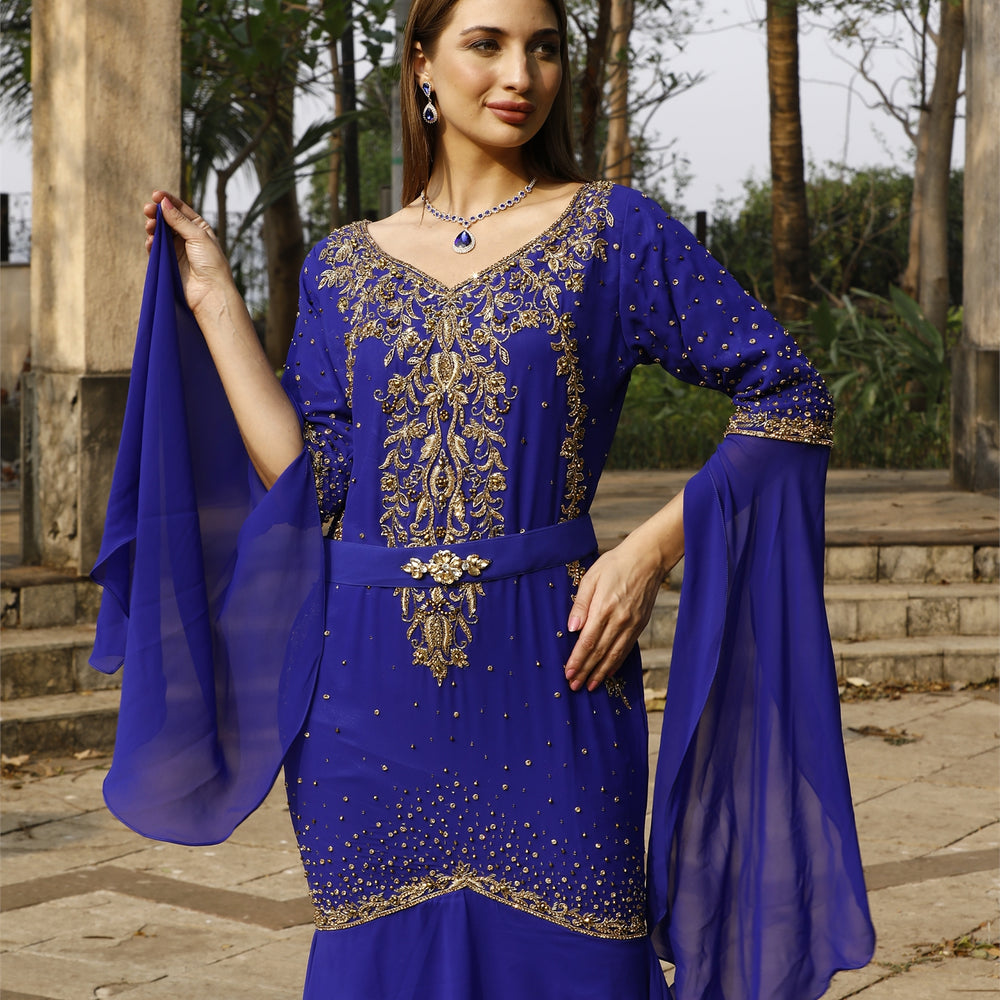 
                  
                    Designer Algerian Caftan Mermaid Wedding Gown
                  
                