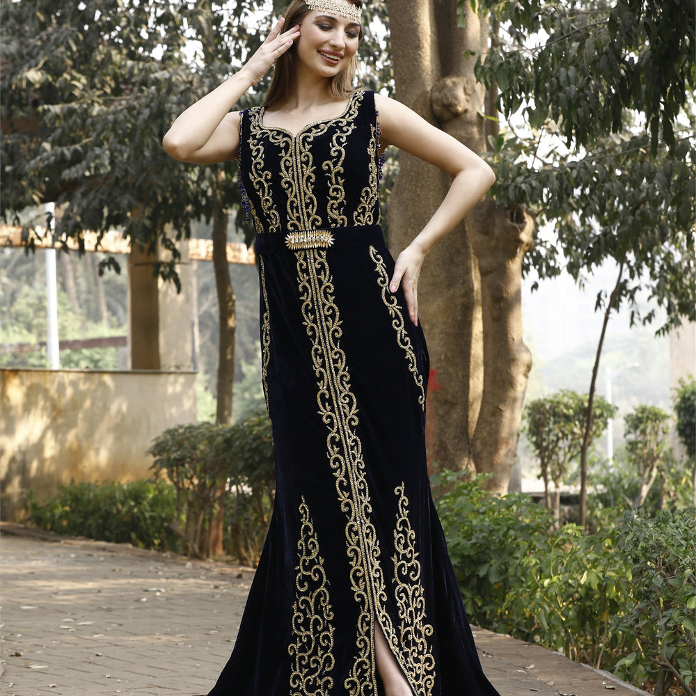 
                  
                    Dubai Uniquely Embroidered Caftan Bridal Gown
                  
                