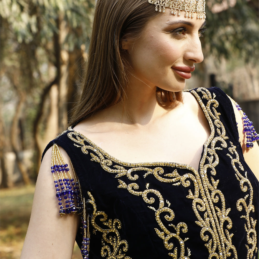 
                  
                    Dubai Uniquely Embroidered Caftan Bridal Gown
                  
                