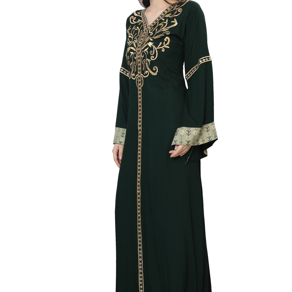 
                  
                    Modest Karakou Caftan Dress Embroidery Gown - Maxim Creation
                  
                