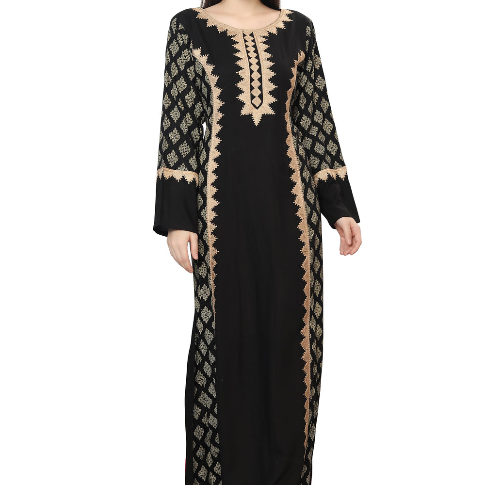 Dubai PartyWear Maxi Dress Jalabiya for Women - Maxim Creation