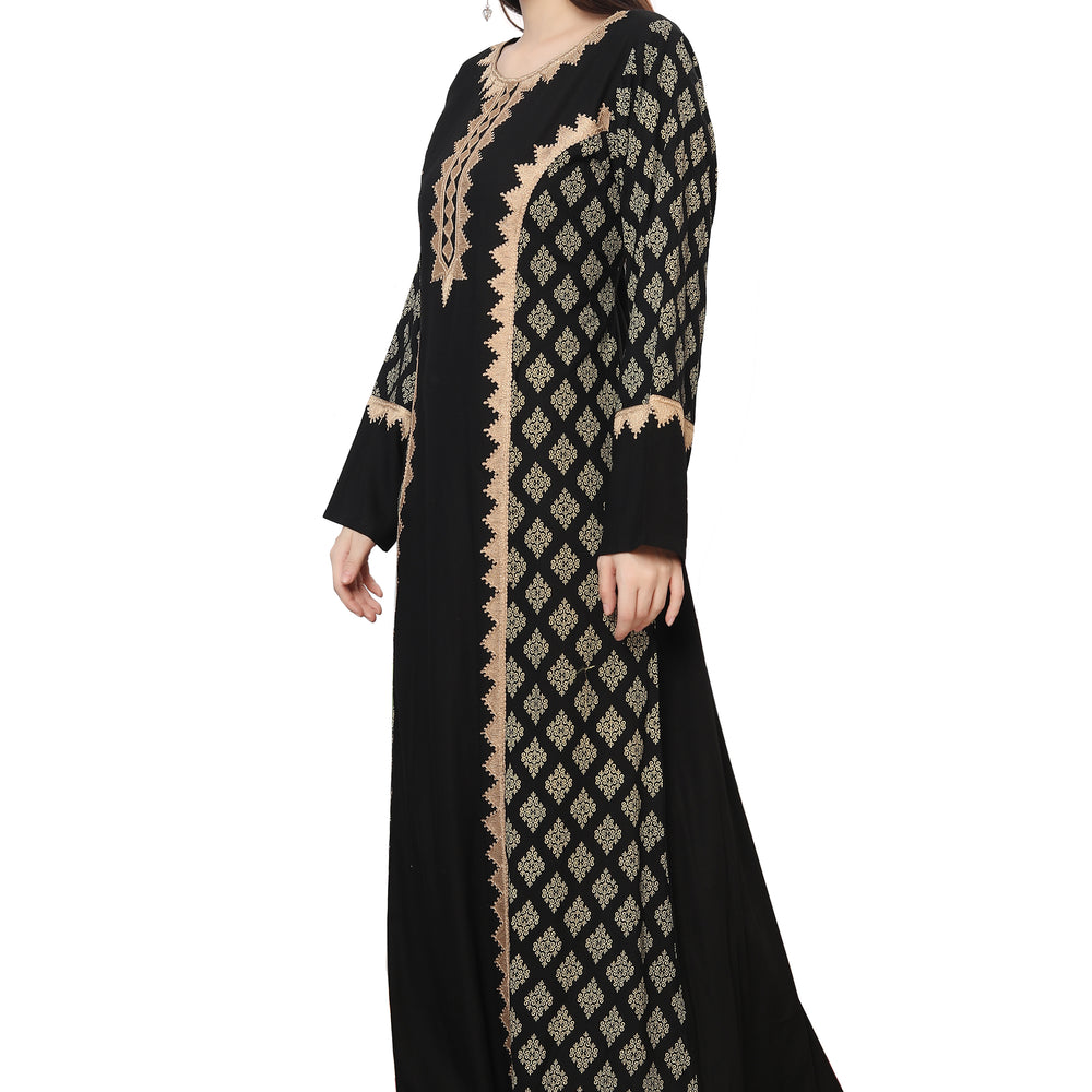 
                  
                    Dubai PartyWear Maxi Dress Jalabiya for Women - Maxim Creation
                  
                