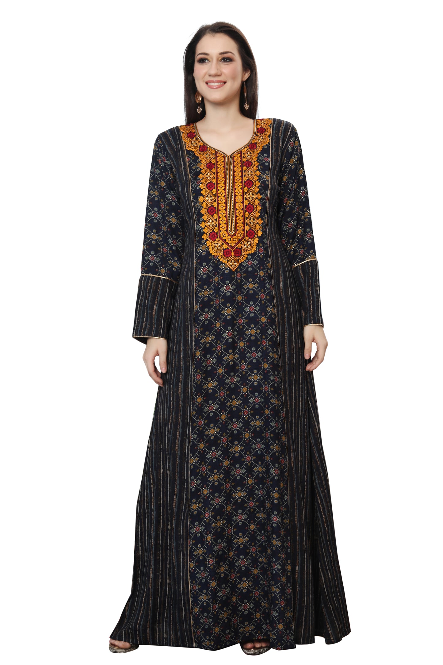 Abaya Kaftan Designer Jalabiya Gown - Maxim Creation