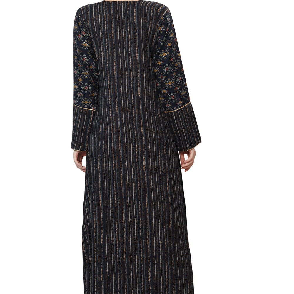 
                  
                    Abaya Kaftan Designer Jalabiya Gown - Maxim Creation
                  
                