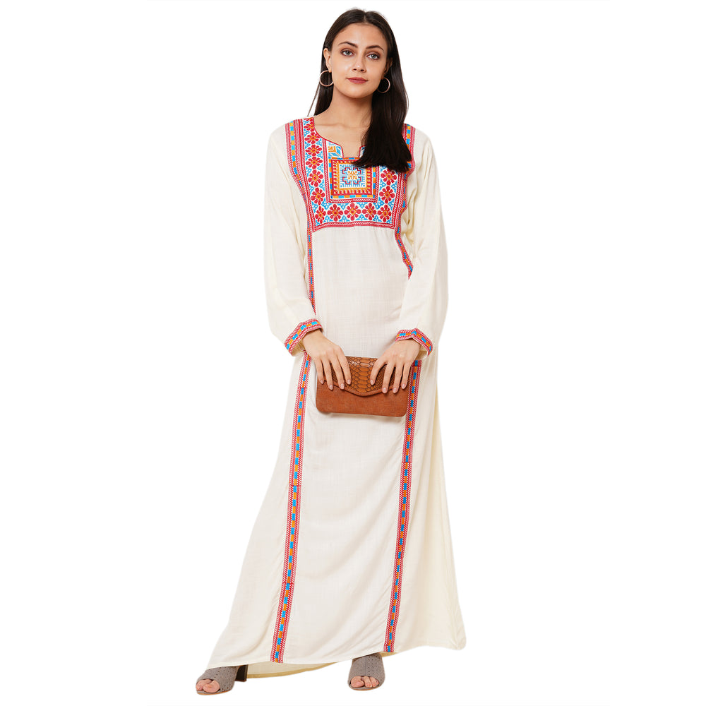 
                  
                    Kaftan Thread Embroidered Maxi - Maxim Creation
                  
                