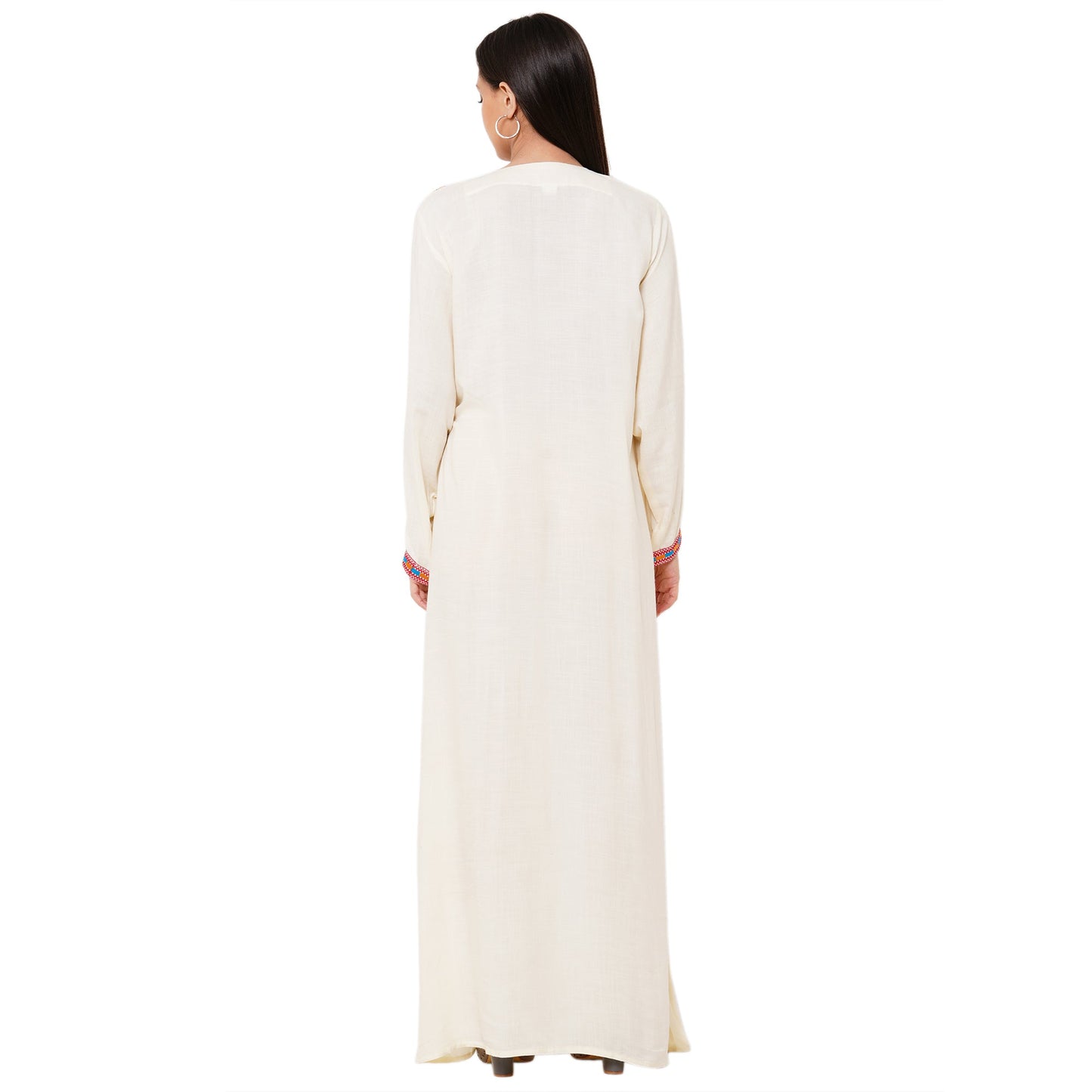 Kaftan Thread Embroidered Maxi - Maxim Creation