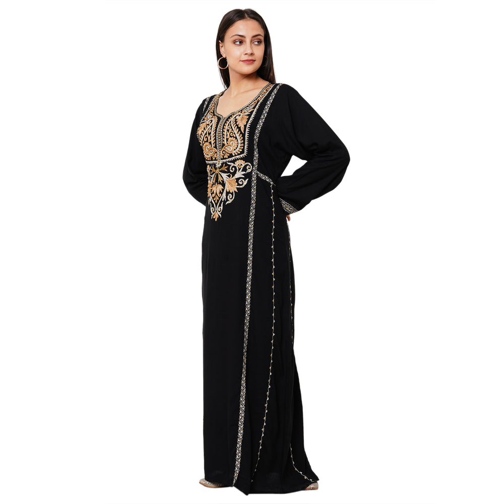 
                  
                    Embroidered Rayon Maxi Dress - Maxim Creation
                  
                
