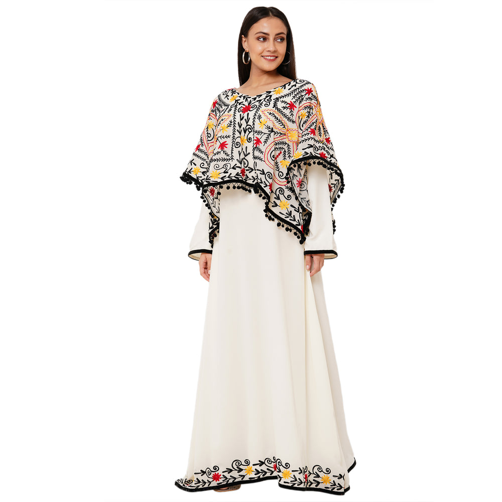 
                  
                    Tea Party Floral Embroidered Maxi - Maxim Creation
                  
                