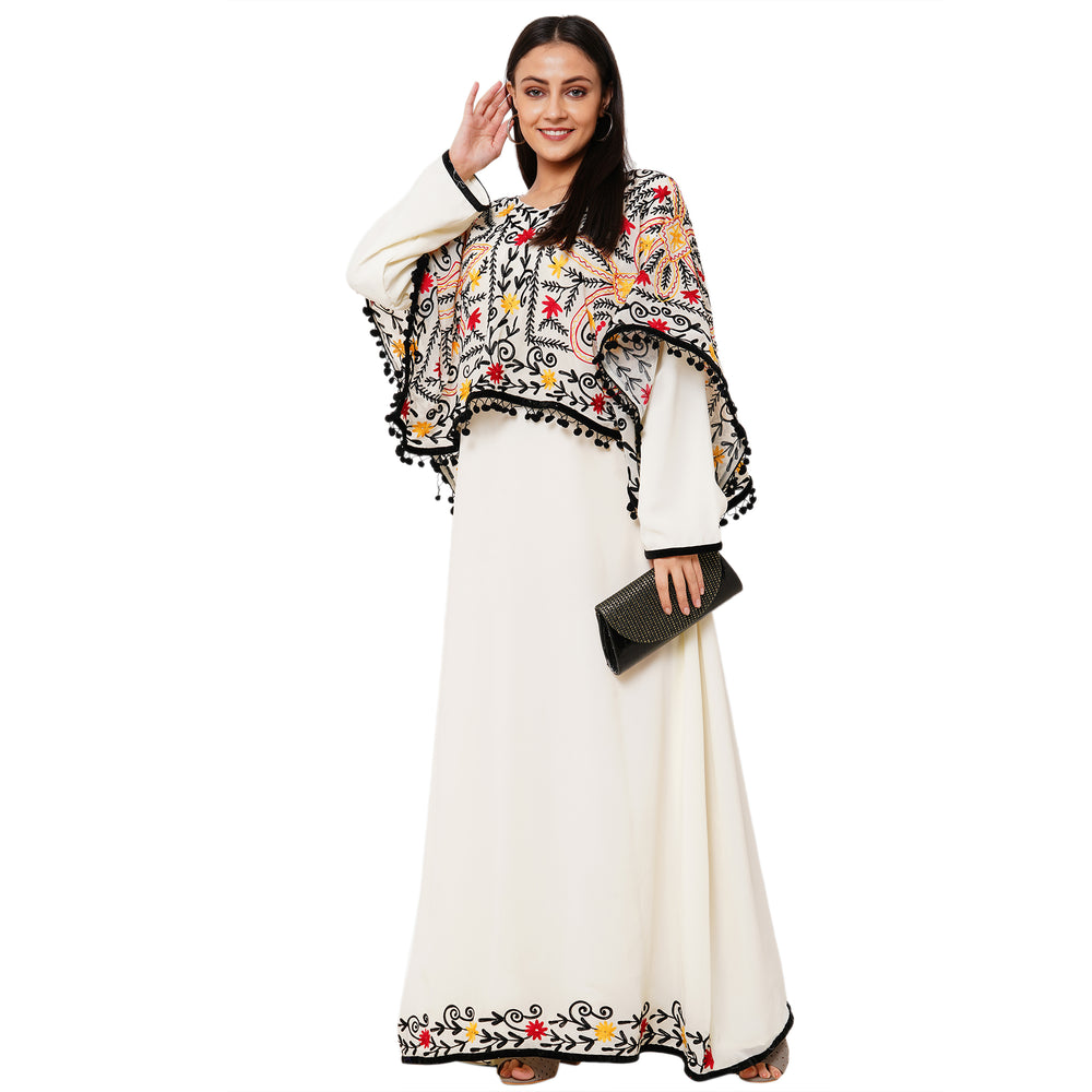 
                  
                    Tea Party Floral Embroidered Maxi - Maxim Creation
                  
                