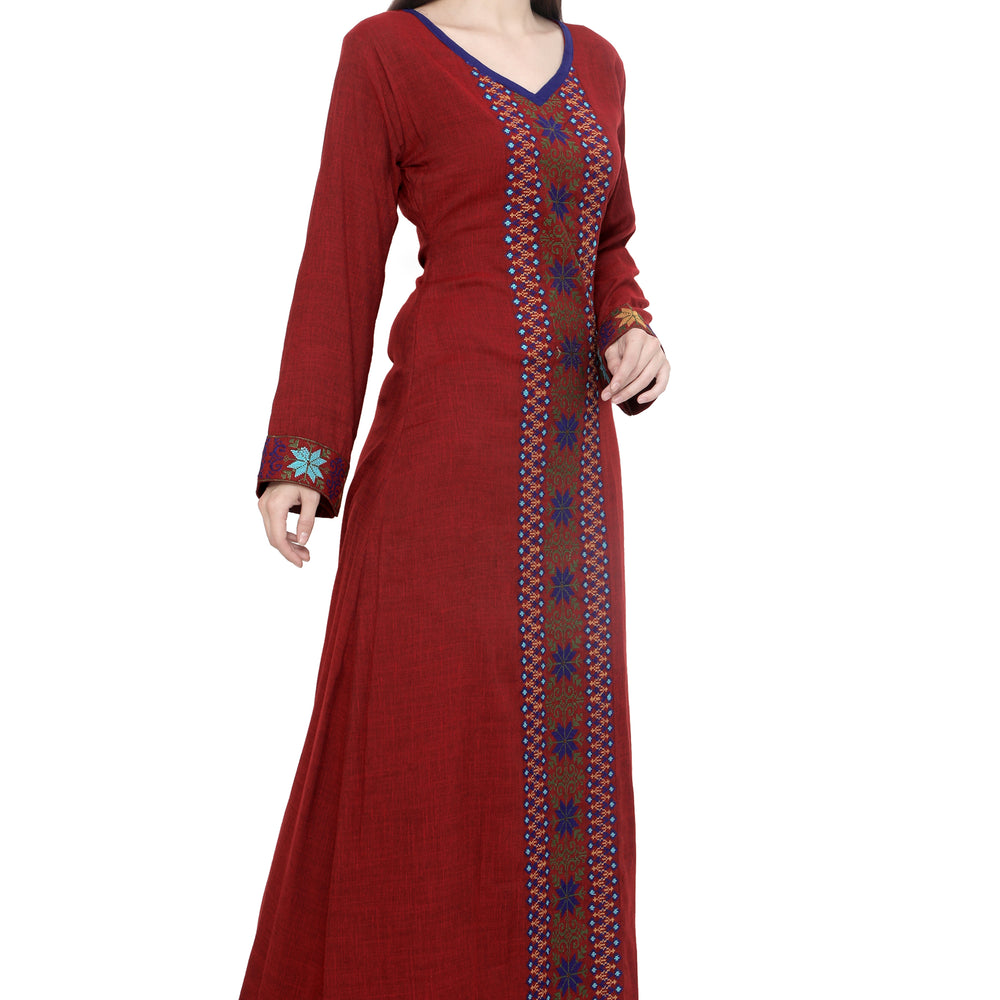 
                  
                    Cross Stitch Embroidered Kaftan - Maxim Creation
                  
                