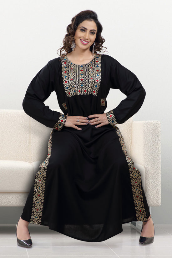 Dubai Farasha Daily Wear Maxi Dress - Maxim Creation