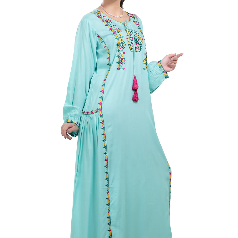 
                  
                    Designer Kaftan With Thread Work - Maxim Creation
                  
                
