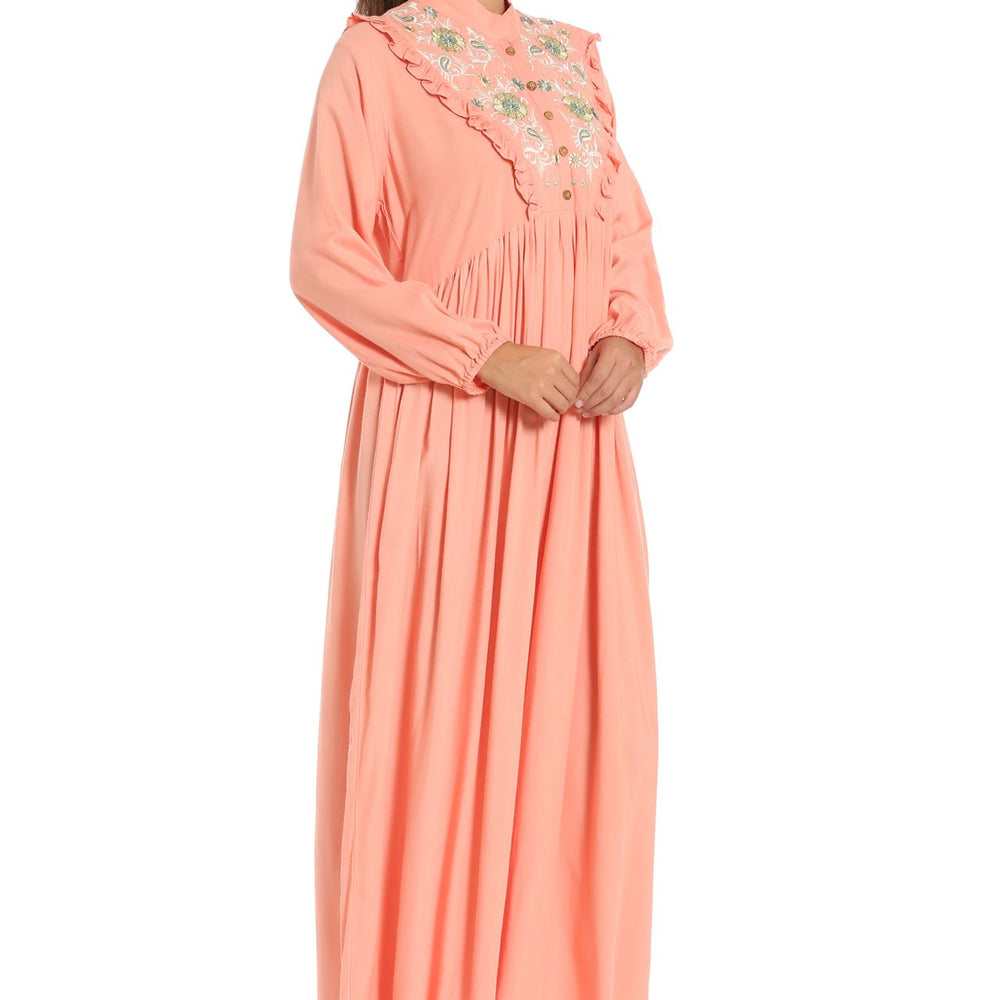 
                  
                    Kaftan Thread Embroidered Maxi Dress - Maxim Creation
                  
                