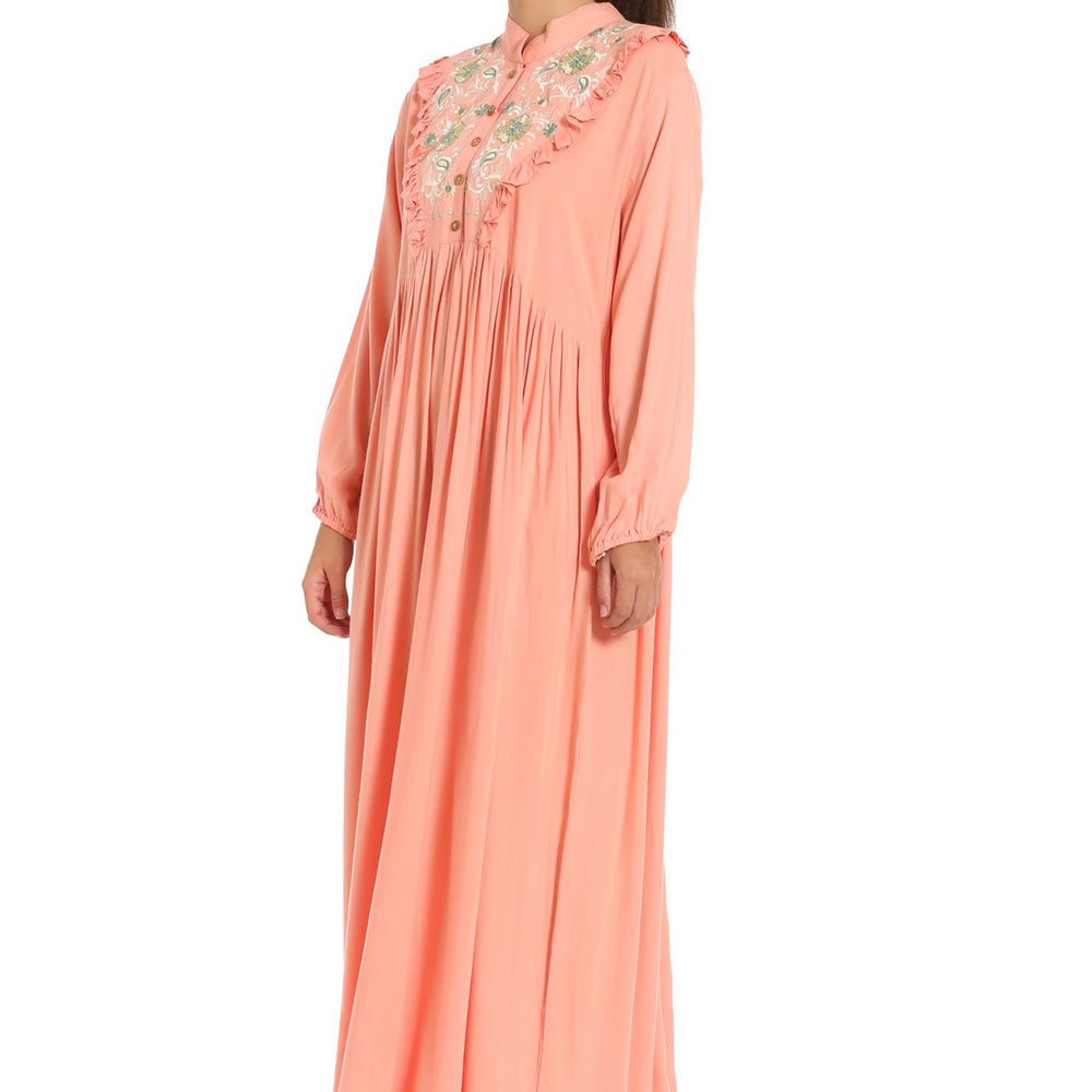 
                  
                    Kaftan Thread Embroidered Maxi Dress - Maxim Creation
                  
                