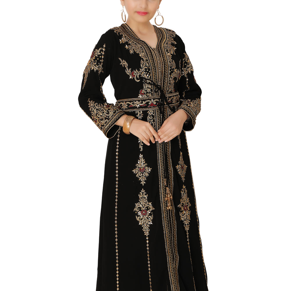 
                  
                    Designer Moroccan Toddler Dress Caftan For Child by Maxim Creation - Maxim Creation
                  
                
