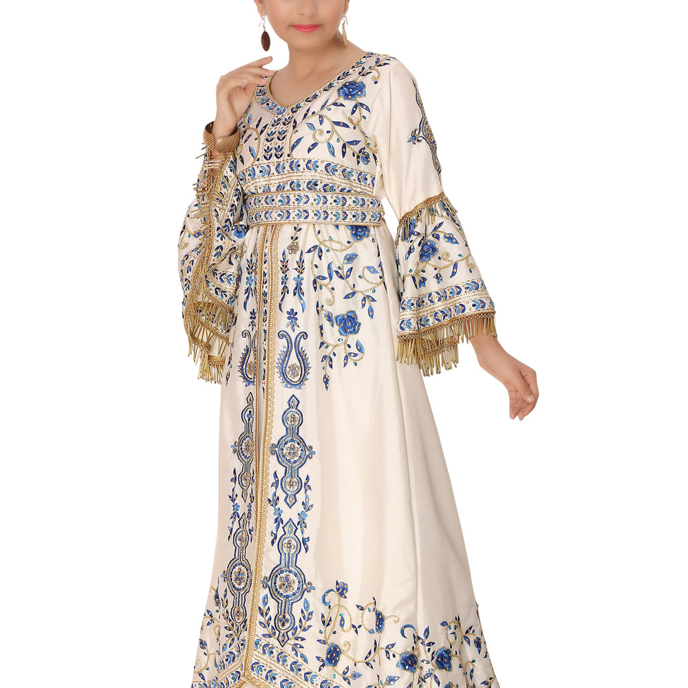 
                  
                    Algerian Kids Caftan Fancy Kidswear For Little Princess Dress - Maxim Creation
                  
                