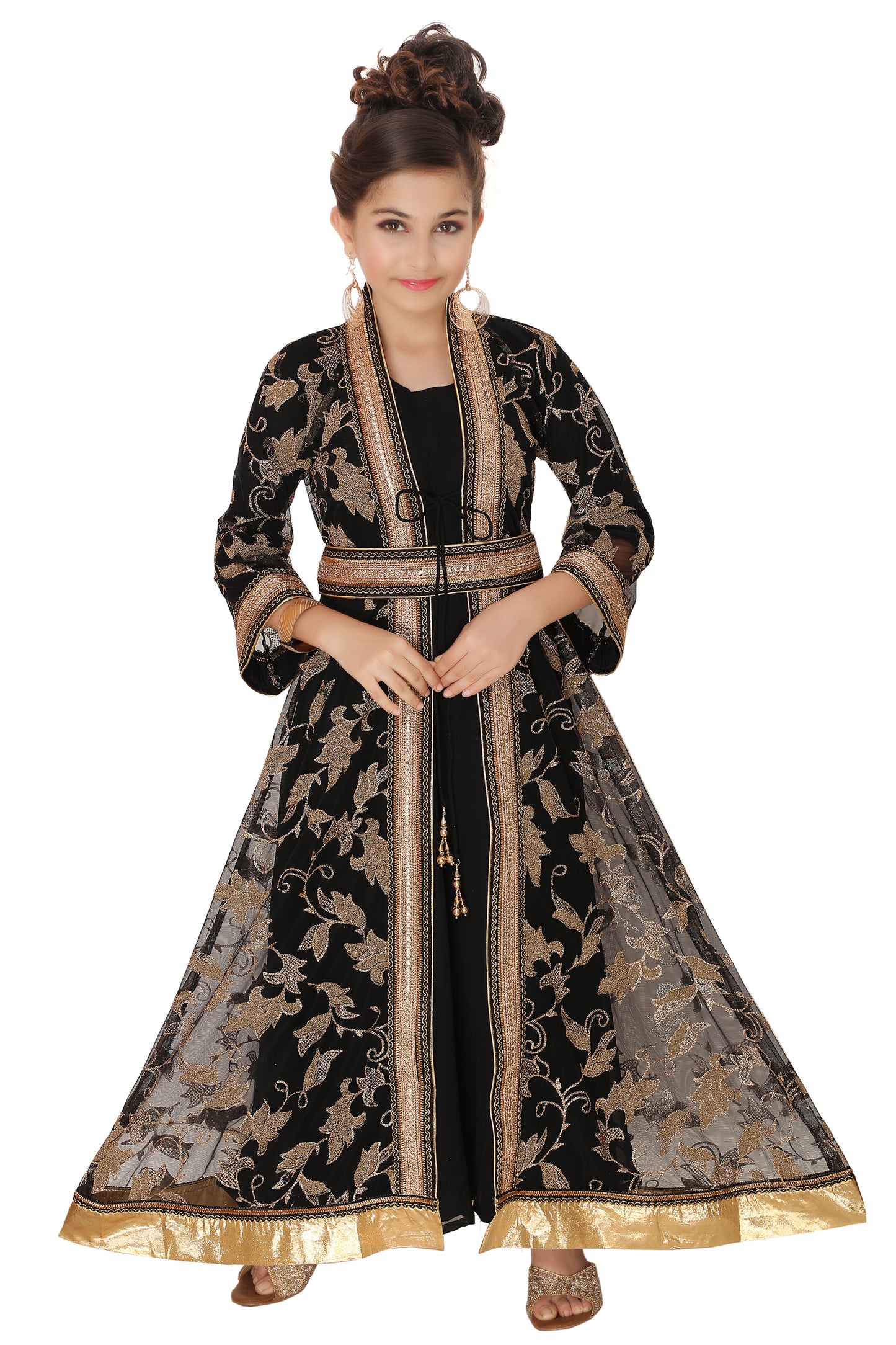 Kidswear Arabian Thobe Partywear For Little Princess - Maxim Creation