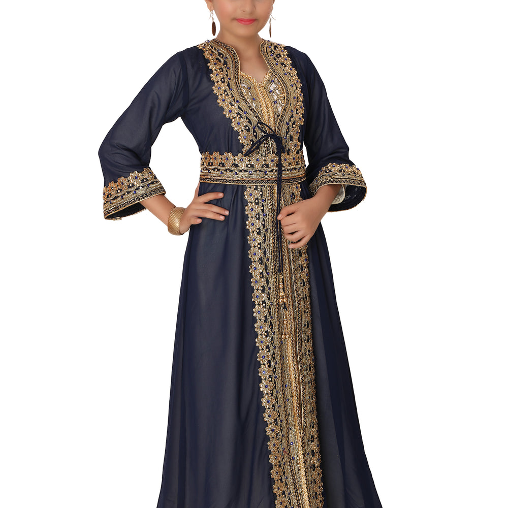 
                  
                    Designer Takchita Dubai Kaftan Gown Bridesmaid Dress - Maxim Creation
                  
                