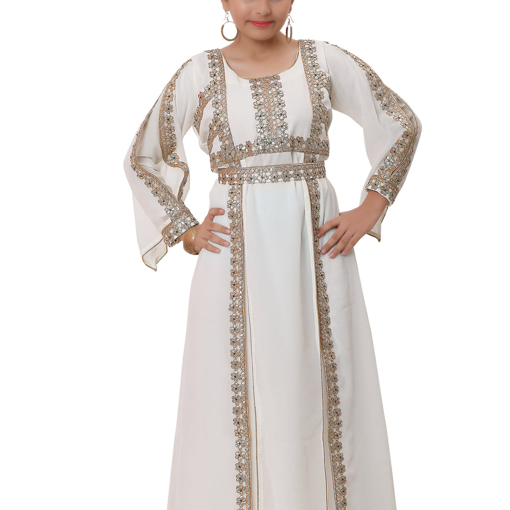 
                  
                    Fancy Childwear Designer Long Maxi Dress For Kids - Maxim Creation
                  
                