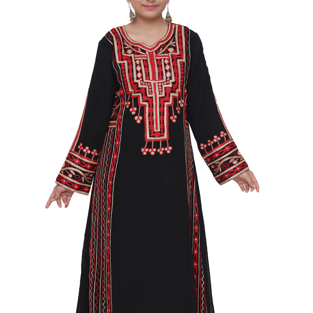 
                  
                    Aari Machine Embroidered Maxi For Kids - Maxim Creation
                  
                