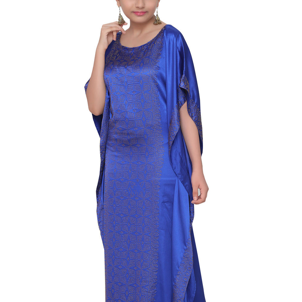 
                  
                    Royal Blue Golden Beaded Maxi For Kids - Maxim Creation
                  
                
