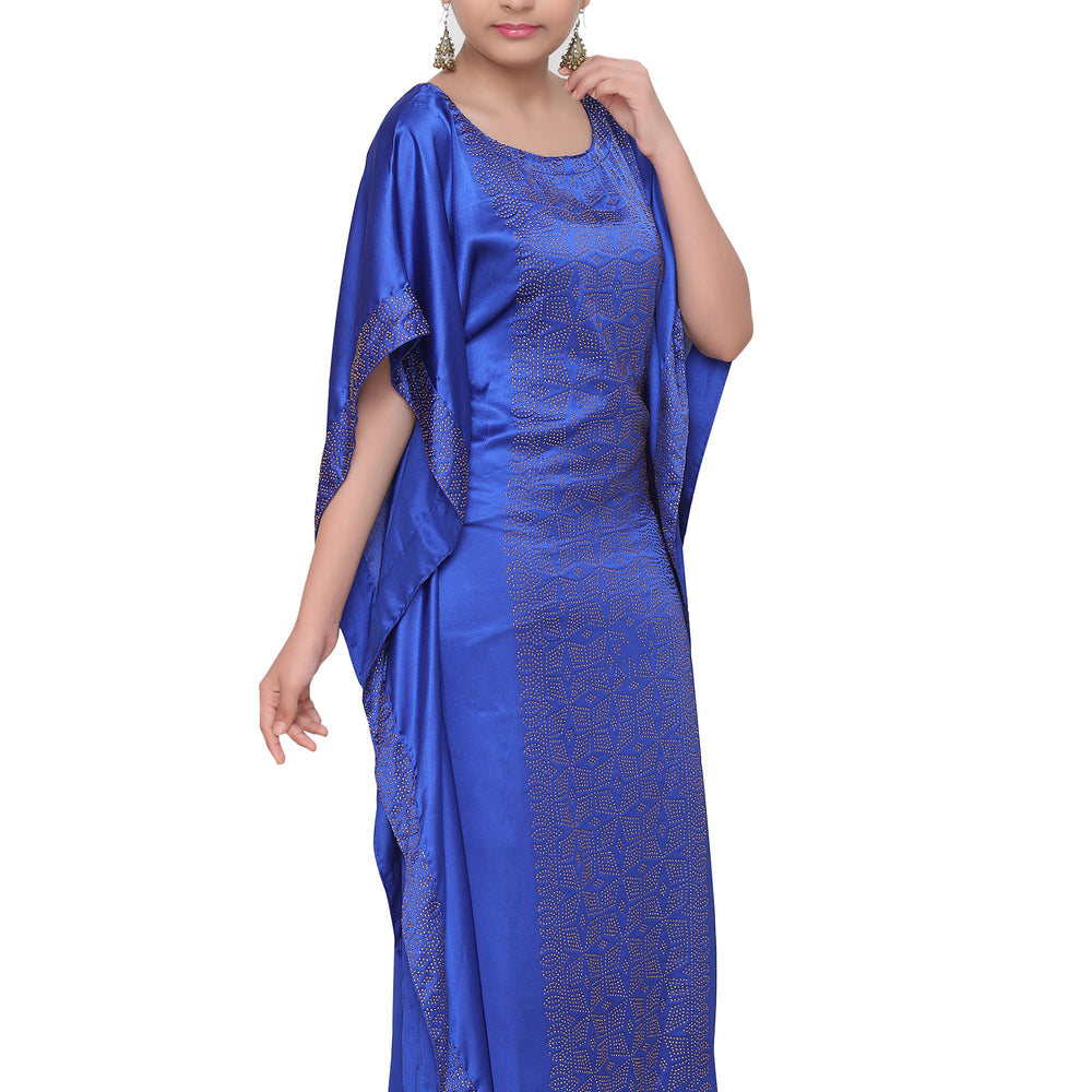 
                  
                    Royal Blue Golden Beaded Maxi For Kids - Maxim Creation
                  
                