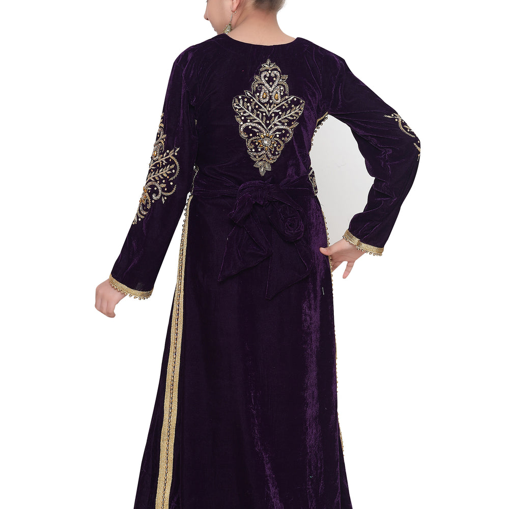 Designer Caftan Dress For Kids - Maxim Creation