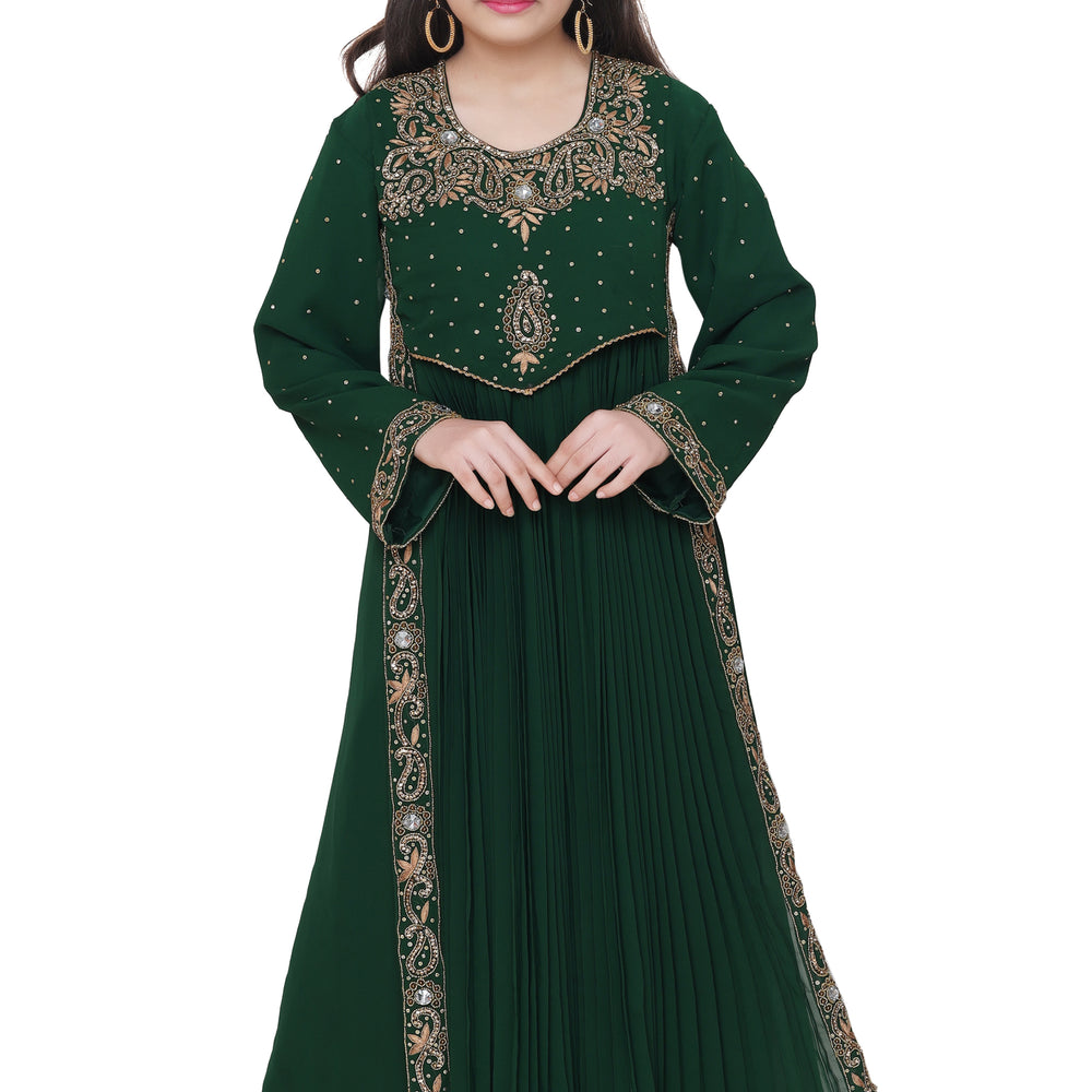 
                  
                    Floral Embroidered Caftan For Kids - Maxim Creation
                  
                