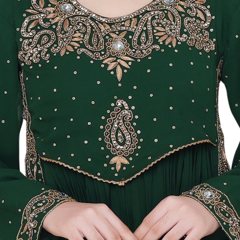 
                  
                    Floral Embroidered Caftan For Kids - Maxim Creation
                  
                