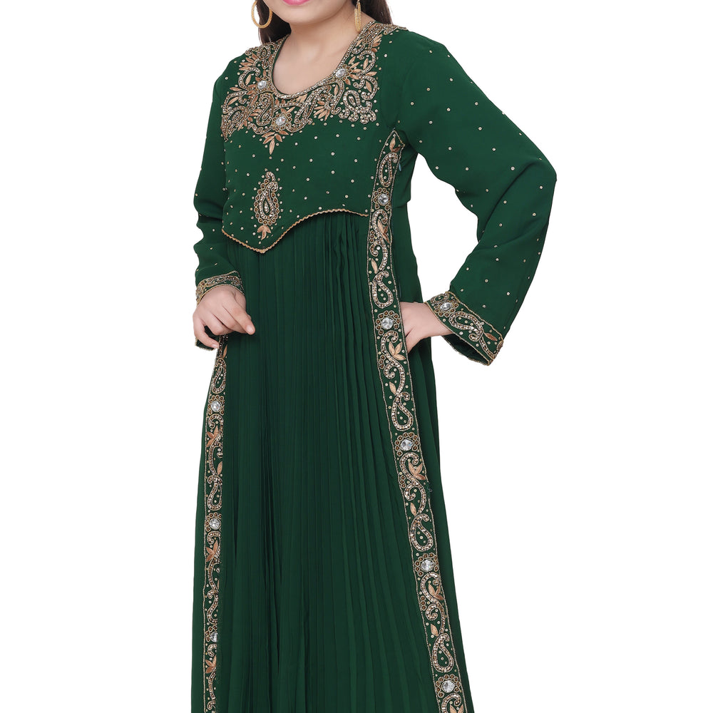 
                  
                    Floral Embroidered Caftan For Kids - Maxim Creation
                  
                