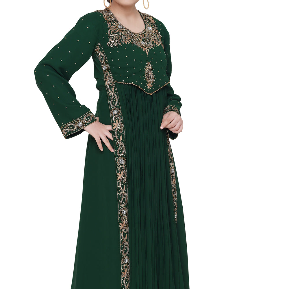 
                  
                    Floral Embroidered Caftan For Kids - Maxim Creation
                  
                