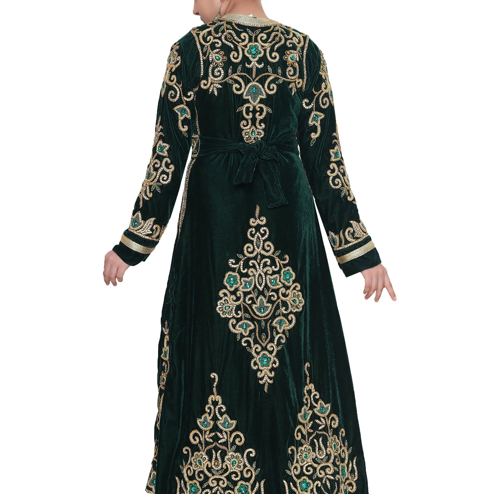 Embroidered Kaftan Party Wear For Kids - Maxim Creation