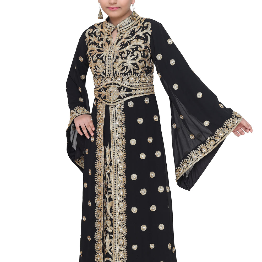 
                  
                    Designer Takchita Gown For Kids - Maxim Creation
                  
                