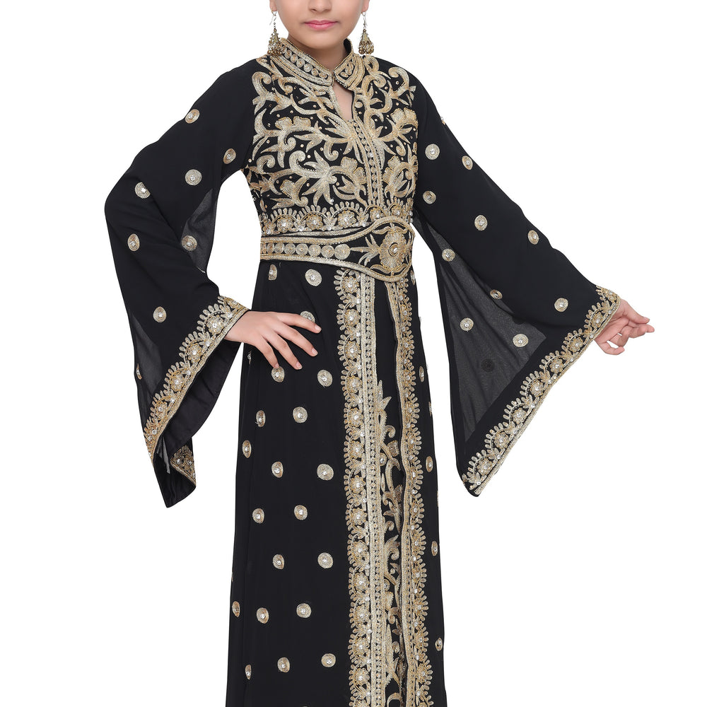 
                  
                    Designer Takchita Gown For Kids - Maxim Creation
                  
                