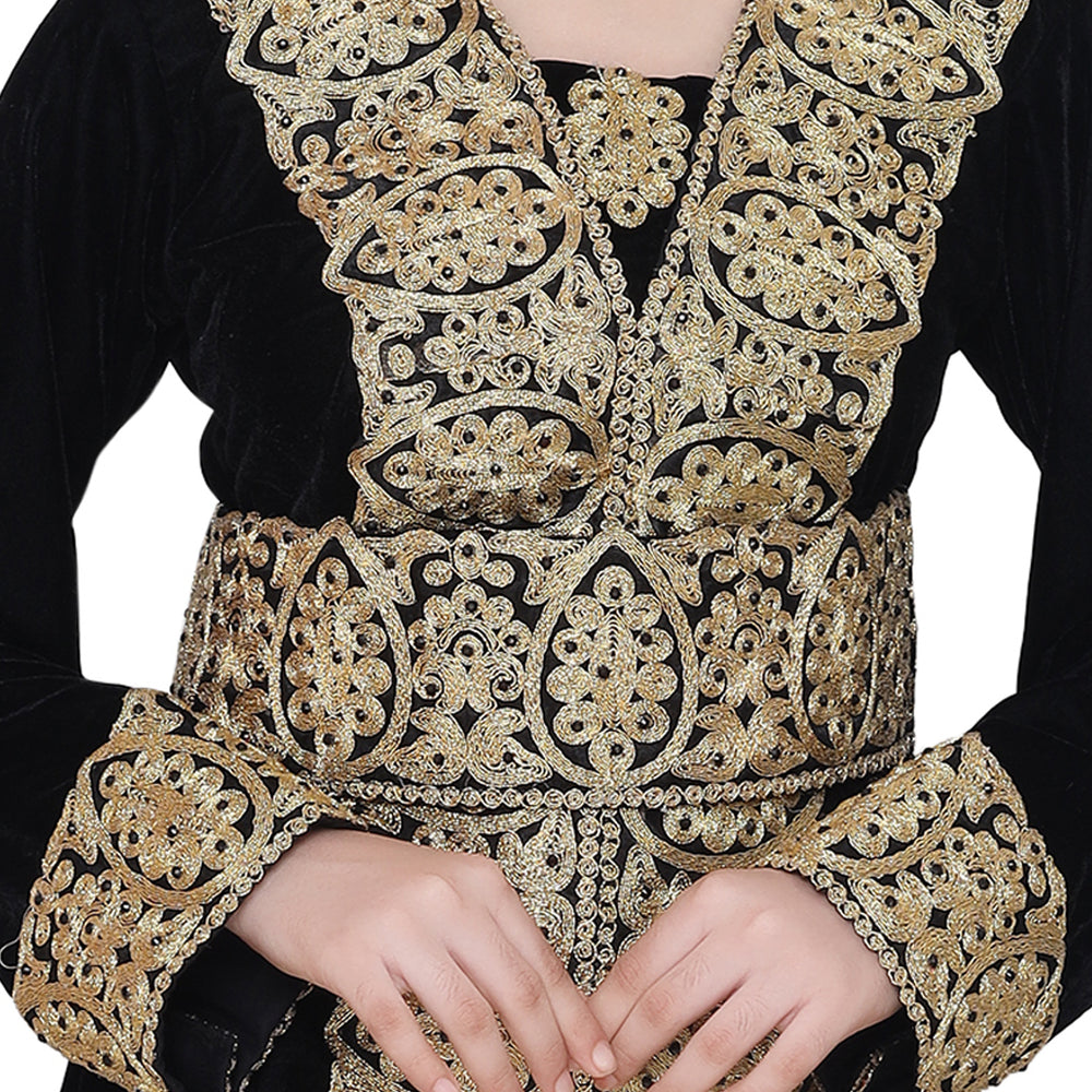 
                  
                    Arabian Gown with Lace Work - Maxim Creation
                  
                