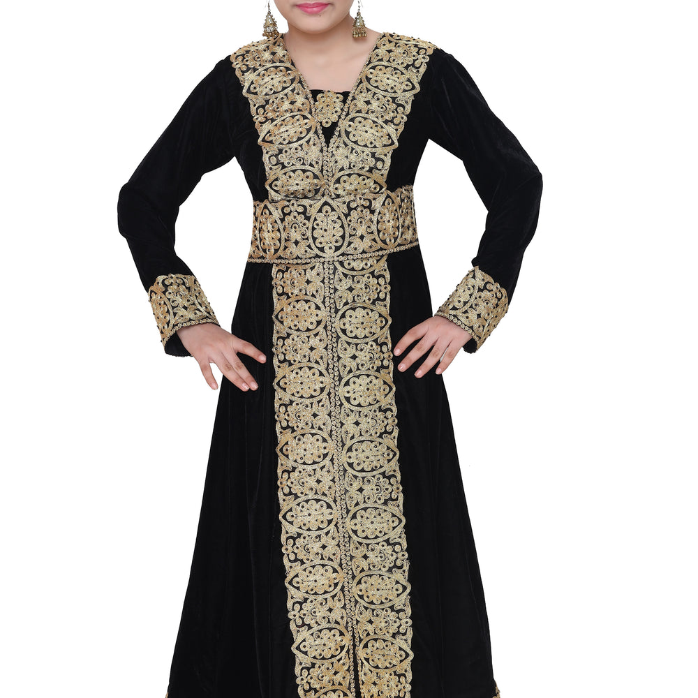 
                  
                    Arabian Gown with Lace Work - Maxim Creation
                  
                
