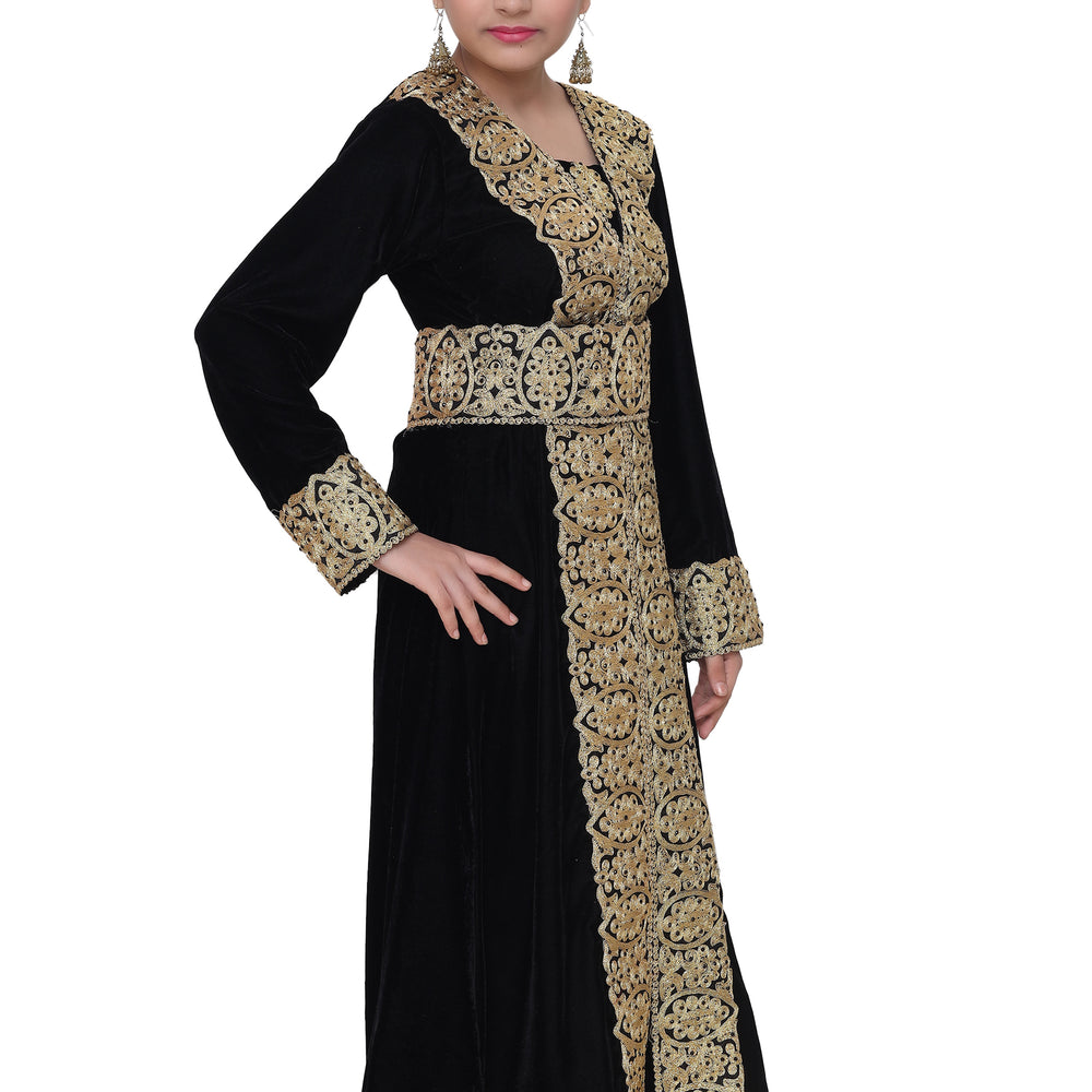 
                  
                    Arabian Gown with Lace Work - Maxim Creation
                  
                