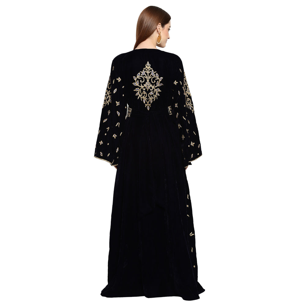 
                  
                    Designer Velvet Kaftan Wedding Dress - Maxim Creation
                  
                