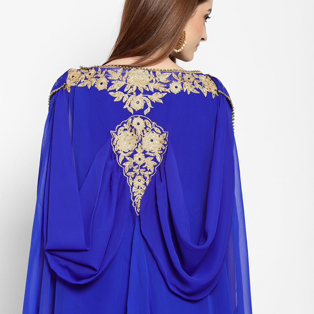 
                  
                    Teaparty Gown Machine Embroidered Dress - Maxim Creation
                  
                