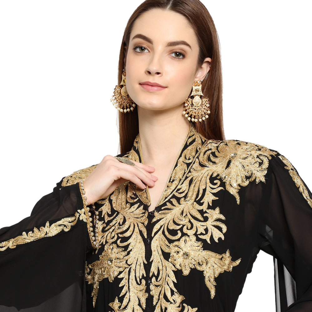 
                  
                    Traditional Abaya Embroidered Maxi - Maxim Creation
                  
                