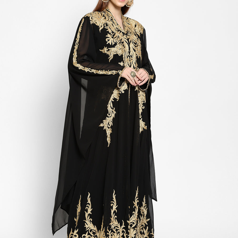
                  
                    Traditional Abaya Embroidered Maxi - Maxim Creation
                  
                
