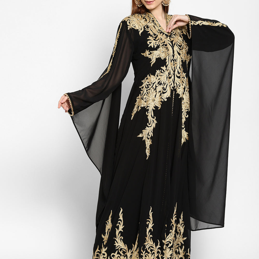 
                  
                    Traditional Abaya Embroidered Maxi - Maxim Creation
                  
                