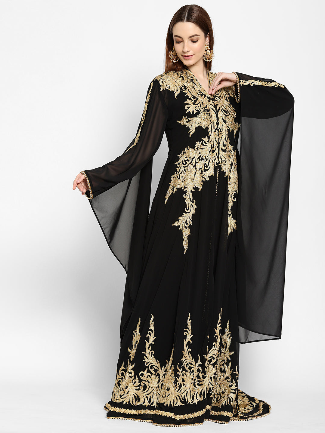 Traditional Abaya Embroidered Maxi - Maxim Creation