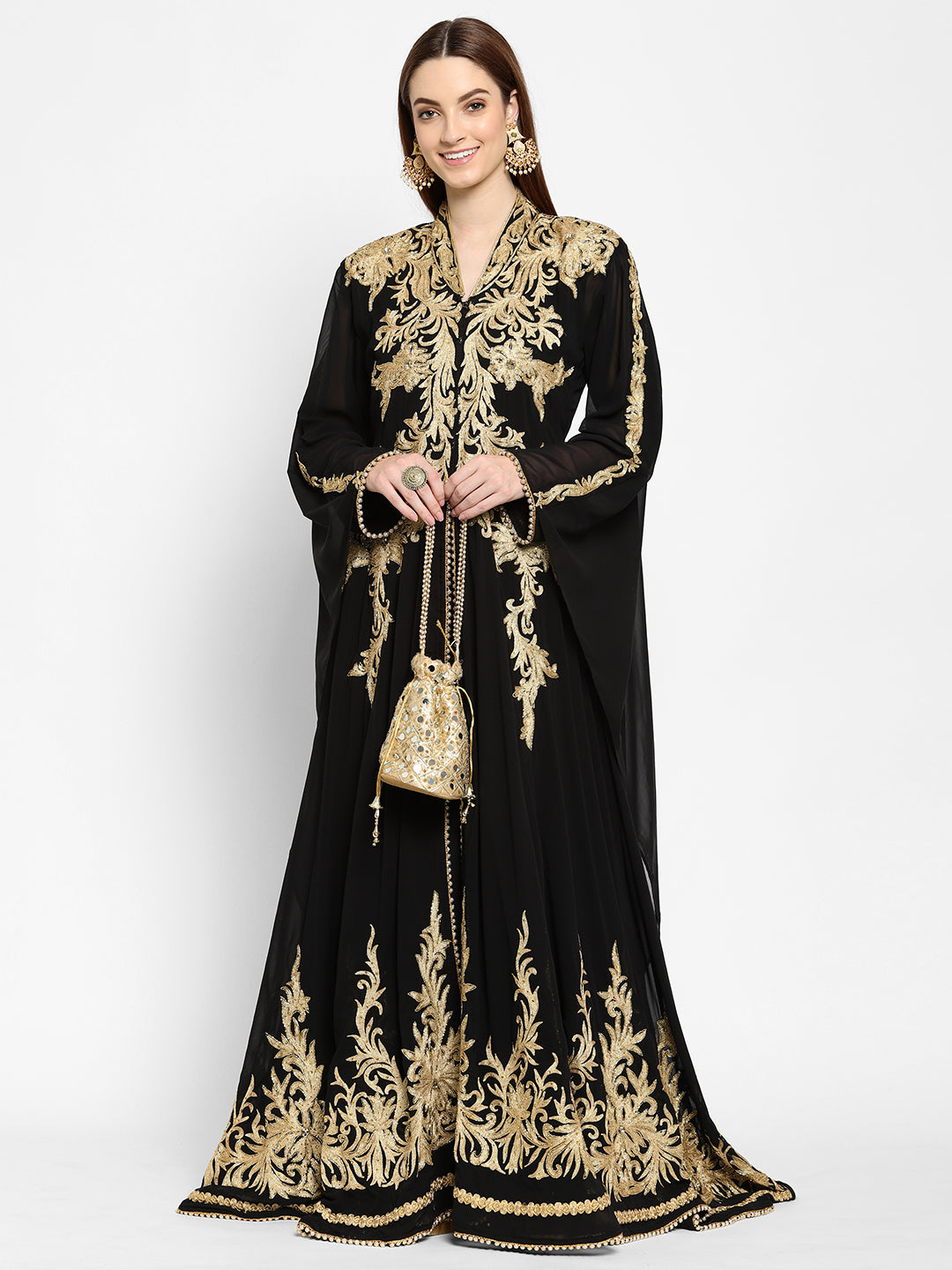 Traditional Abaya Embroidered Maxi - Maxim Creation