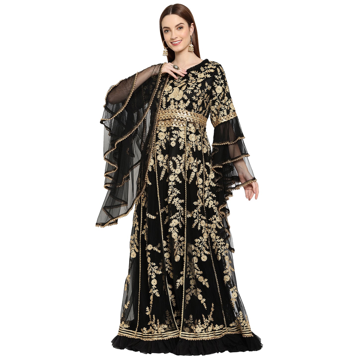 Designer Caftan Traditional Khaleeji Thobe - Maxim Creation