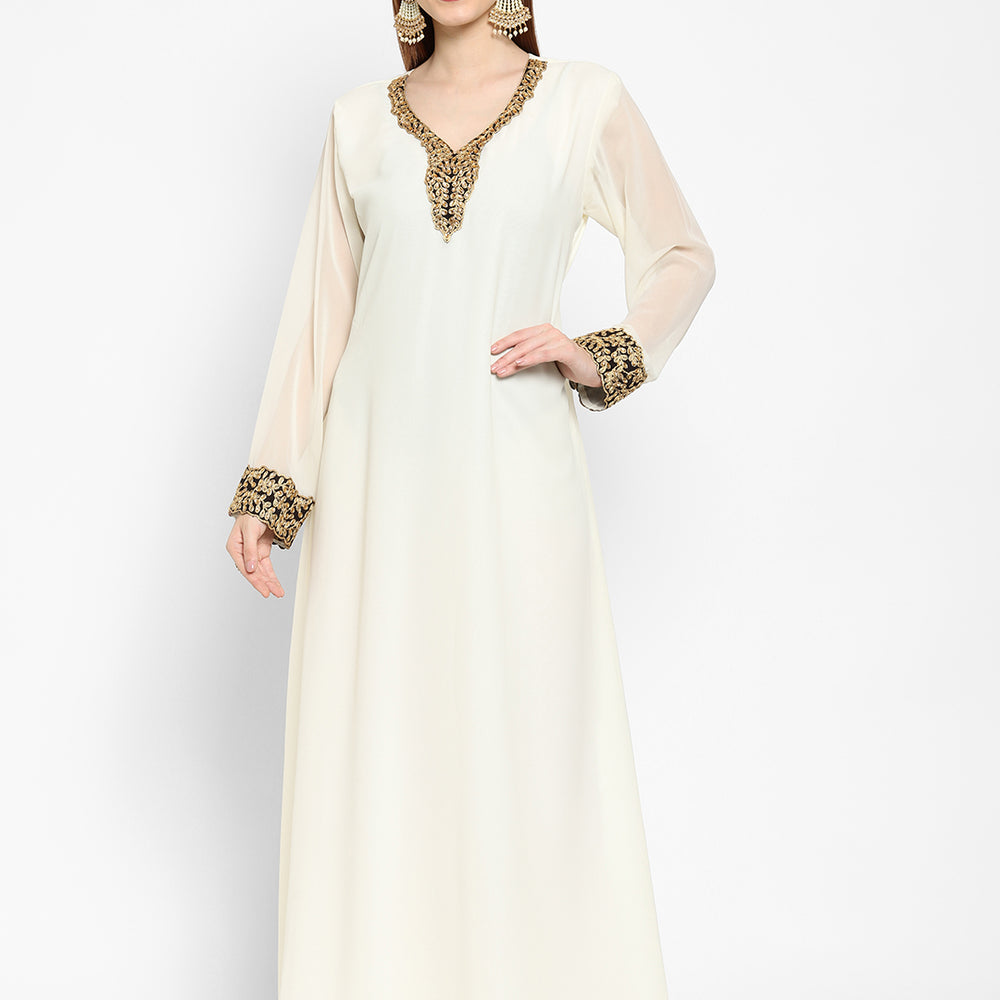 
                  
                    Henna Party Wear Embroidered Gown - Maxim Creation
                  
                